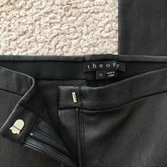 Theory leather classic skinny pants - Picture 2 of 3